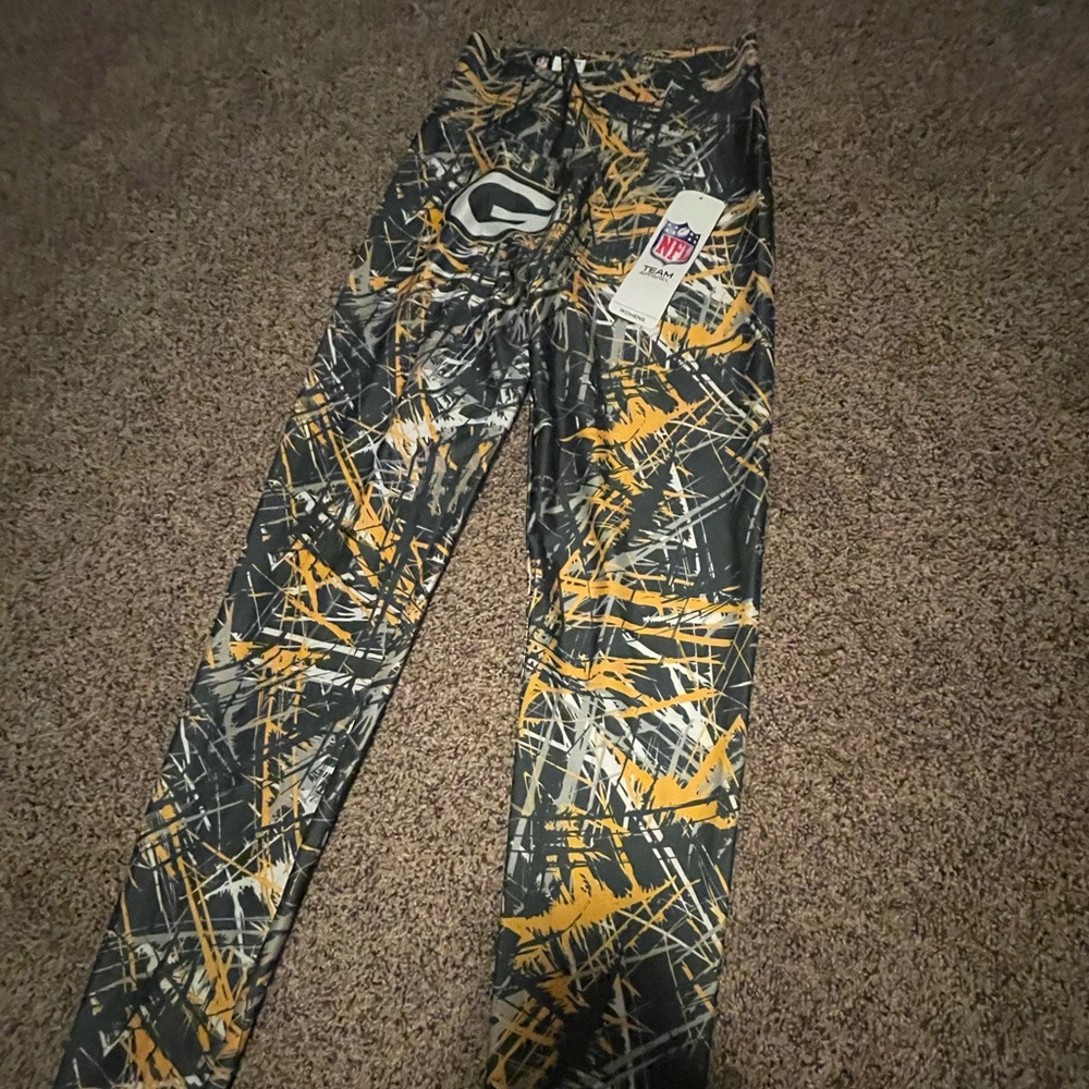 NFL Women's Green & Yellow Leggings